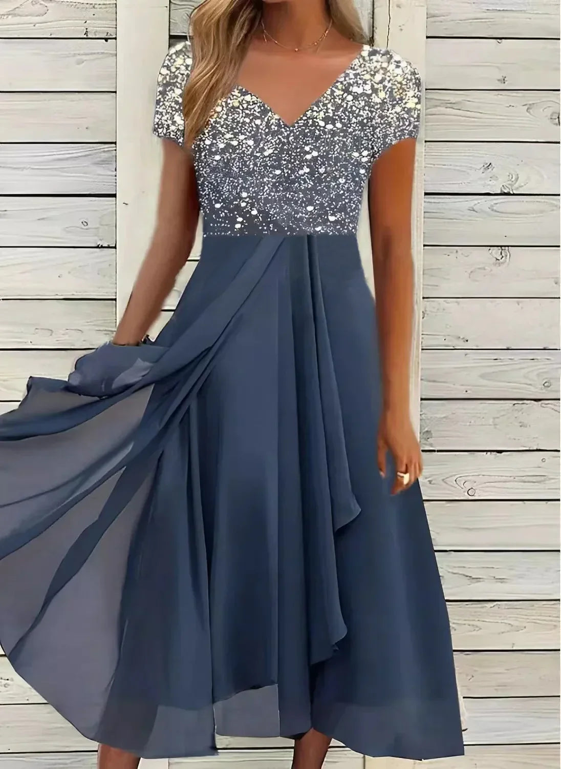 Floral Dress | Flowing Formal Summer Dress | Elegant Comfortable Style