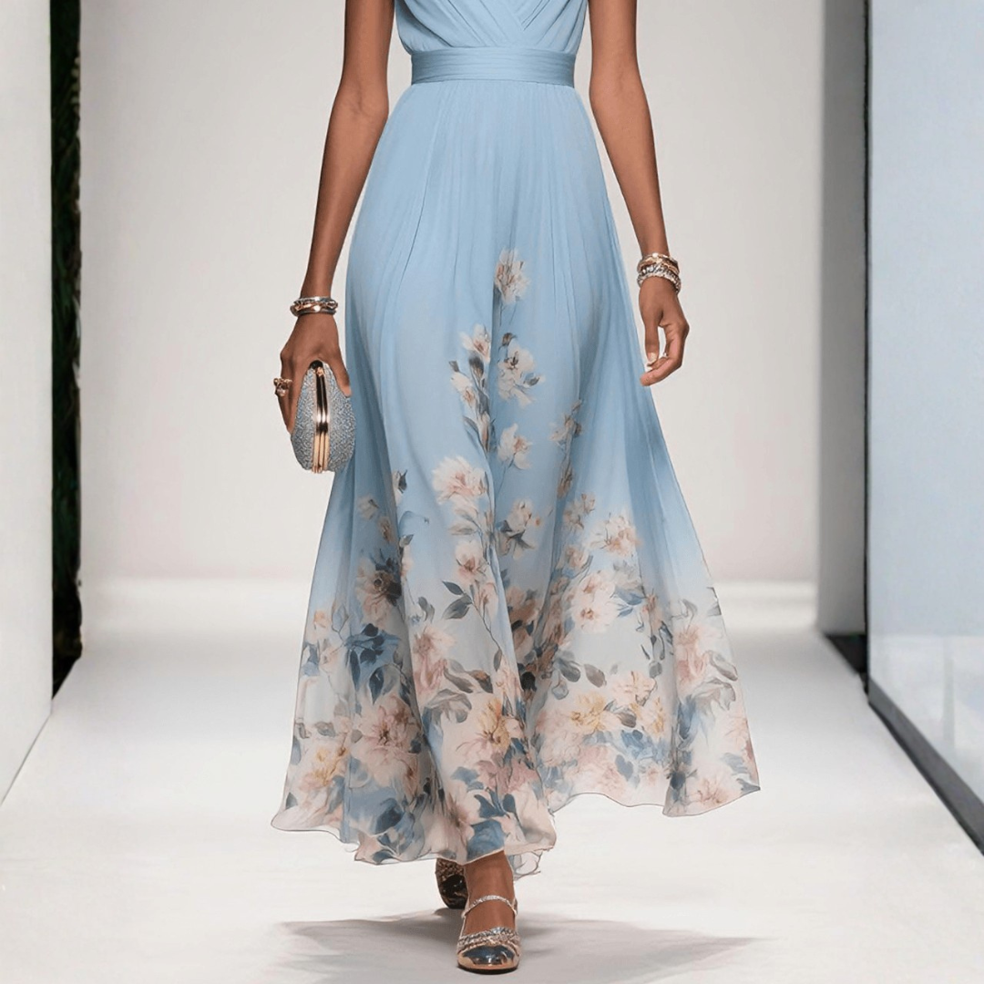 Floral Maxi Dress | Elegant Summer Dresses for Special Occasions | Flowing Feminine Design