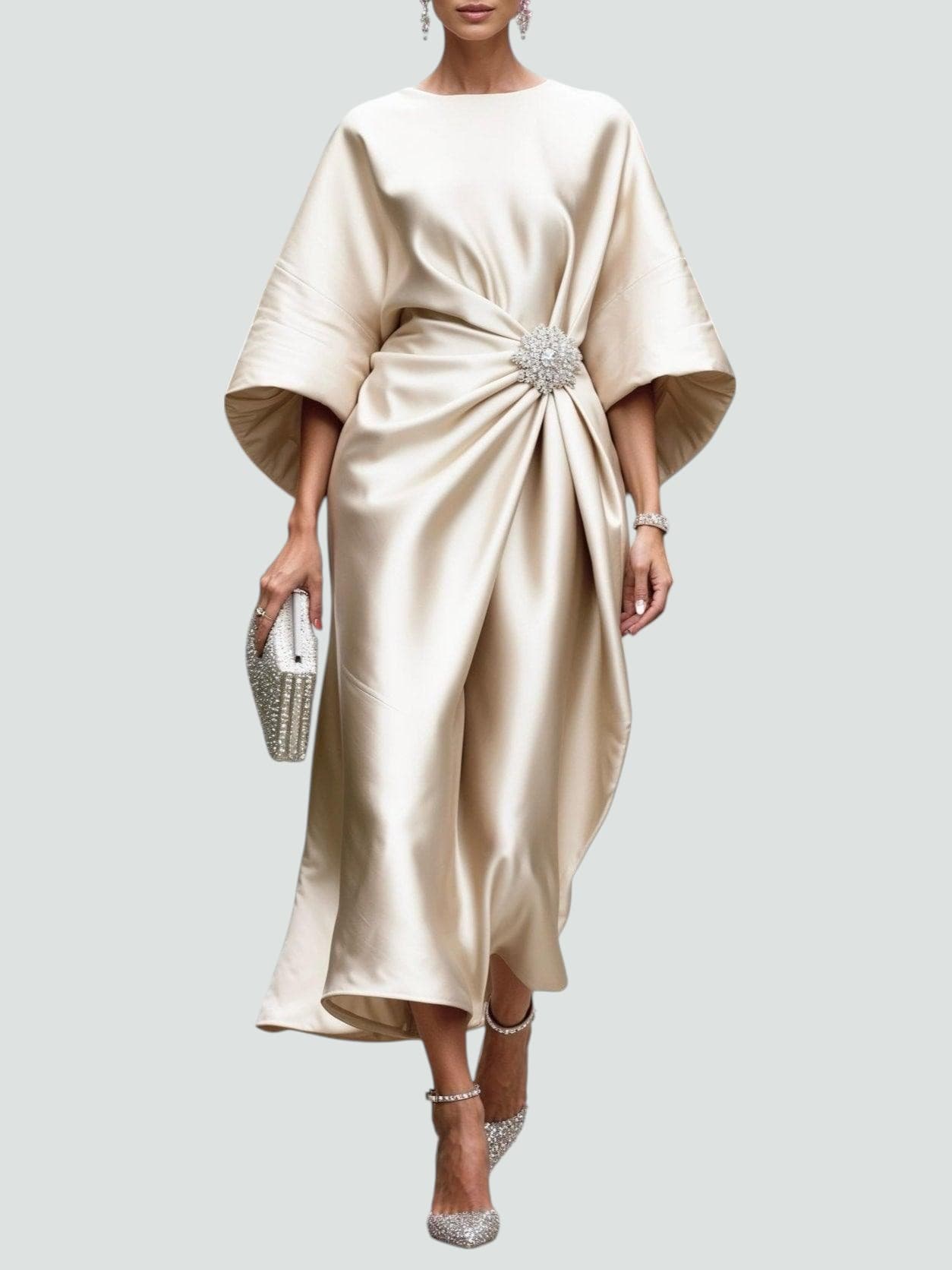 Maxi Dress | Floral Long Sleeve Maxi Dress | Flattering Elegant Design
