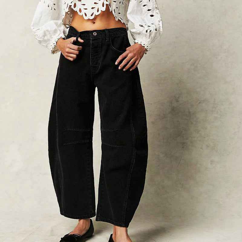Pants | Loose Fit Straight-Leg Trousers | Comfortable Casual Wear