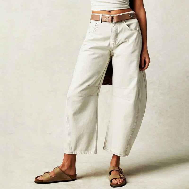Pants | Loose Fit Straight-Leg Trousers | Comfortable Casual Wear
