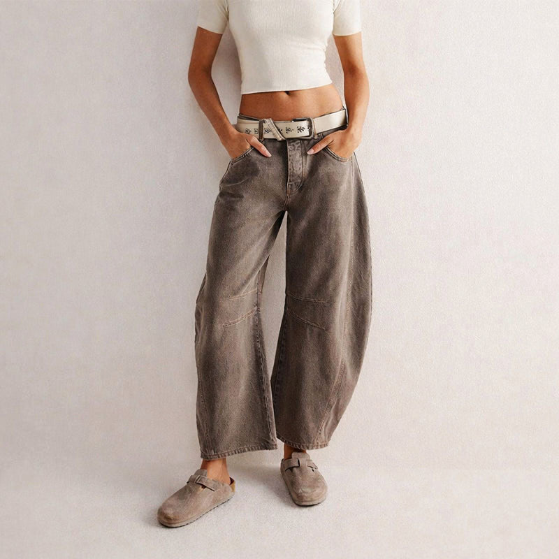 Pants | Loose Fit Straight-Leg Trousers | Comfortable Casual Wear