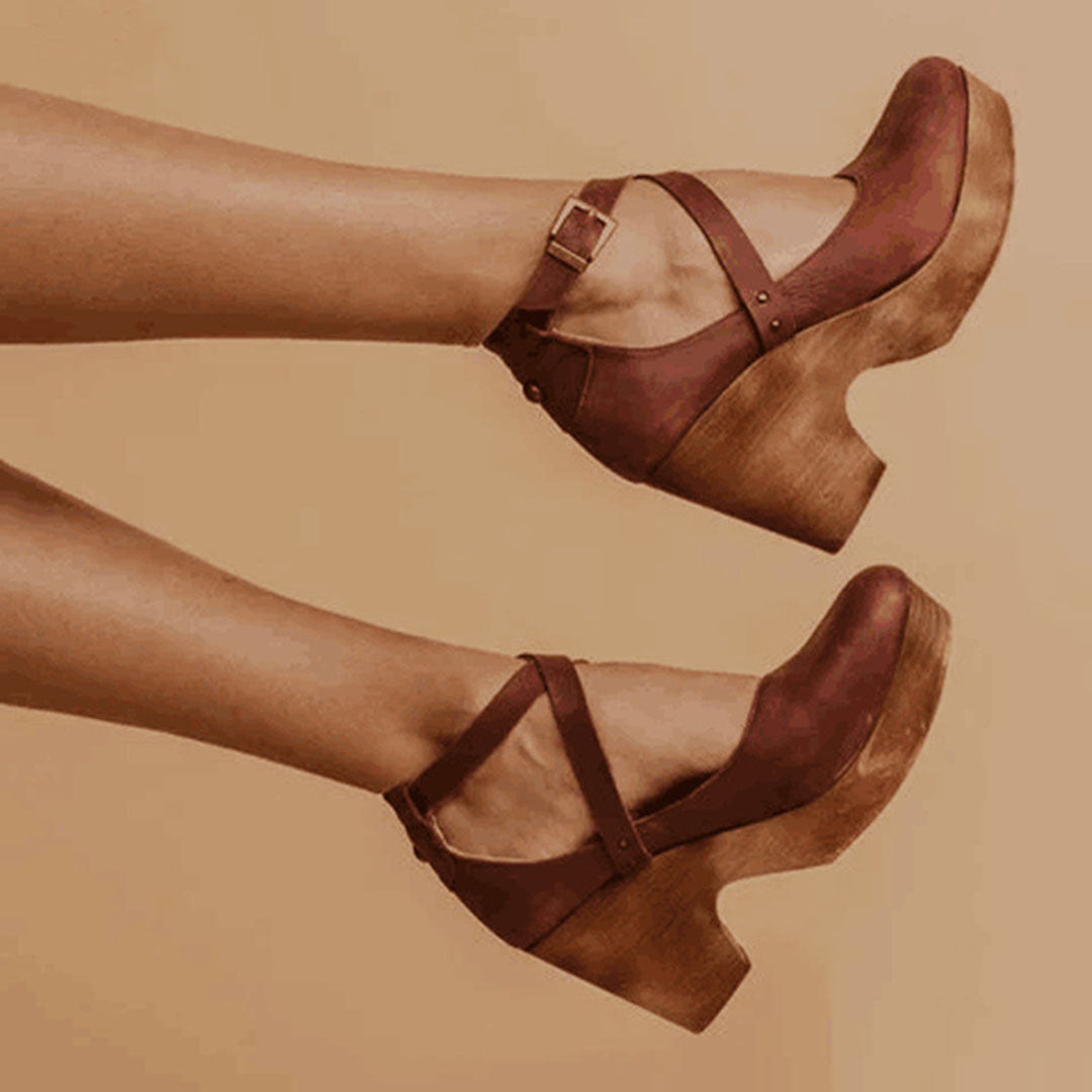 Wedge Heels | Elegant Closed Toe Design with Comfortable Support