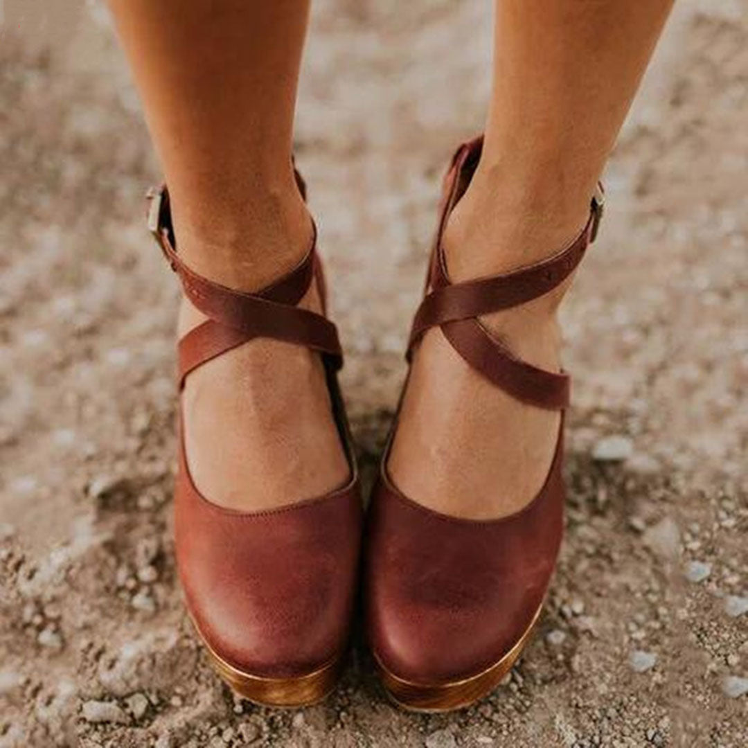 Wedge Heels | Elegant Closed Toe Design with Comfortable Support