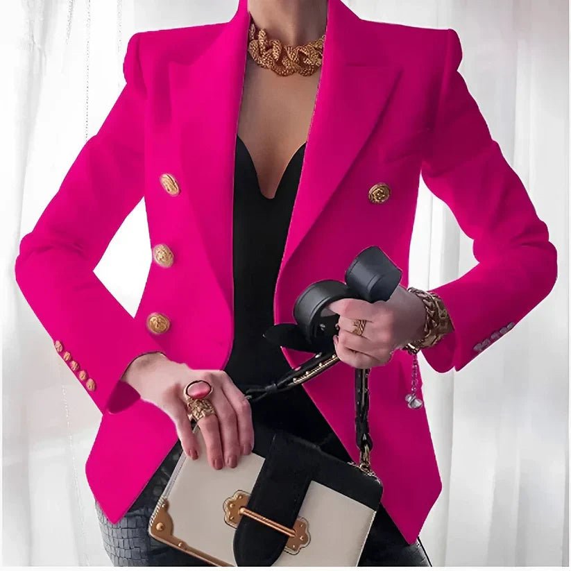 Womens Blazer | Double-Breasted Style | Structured Jacket | Elegant | Versatile