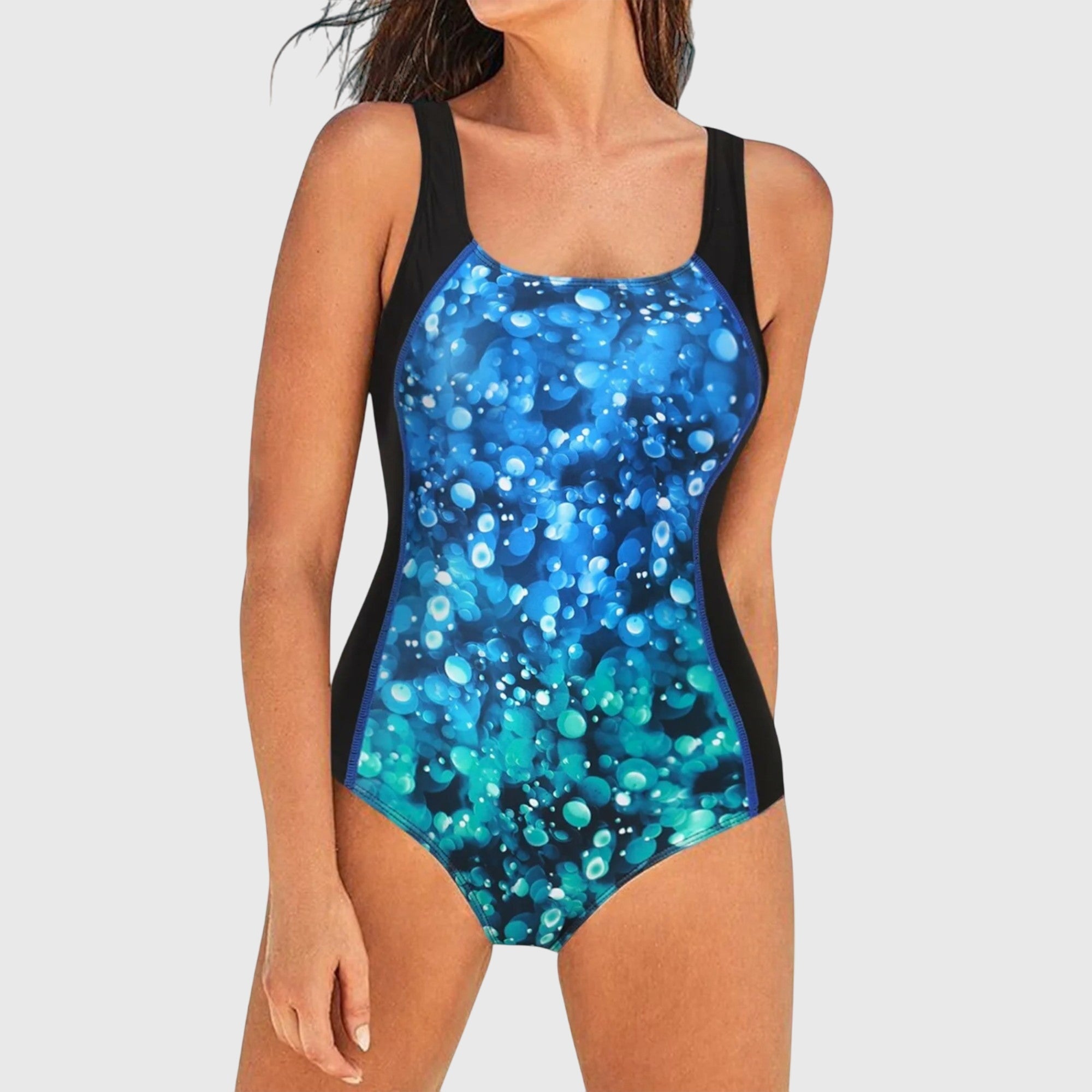 Women's Shaping Swimsuit | Color-Block One-Piece Bathing Suit