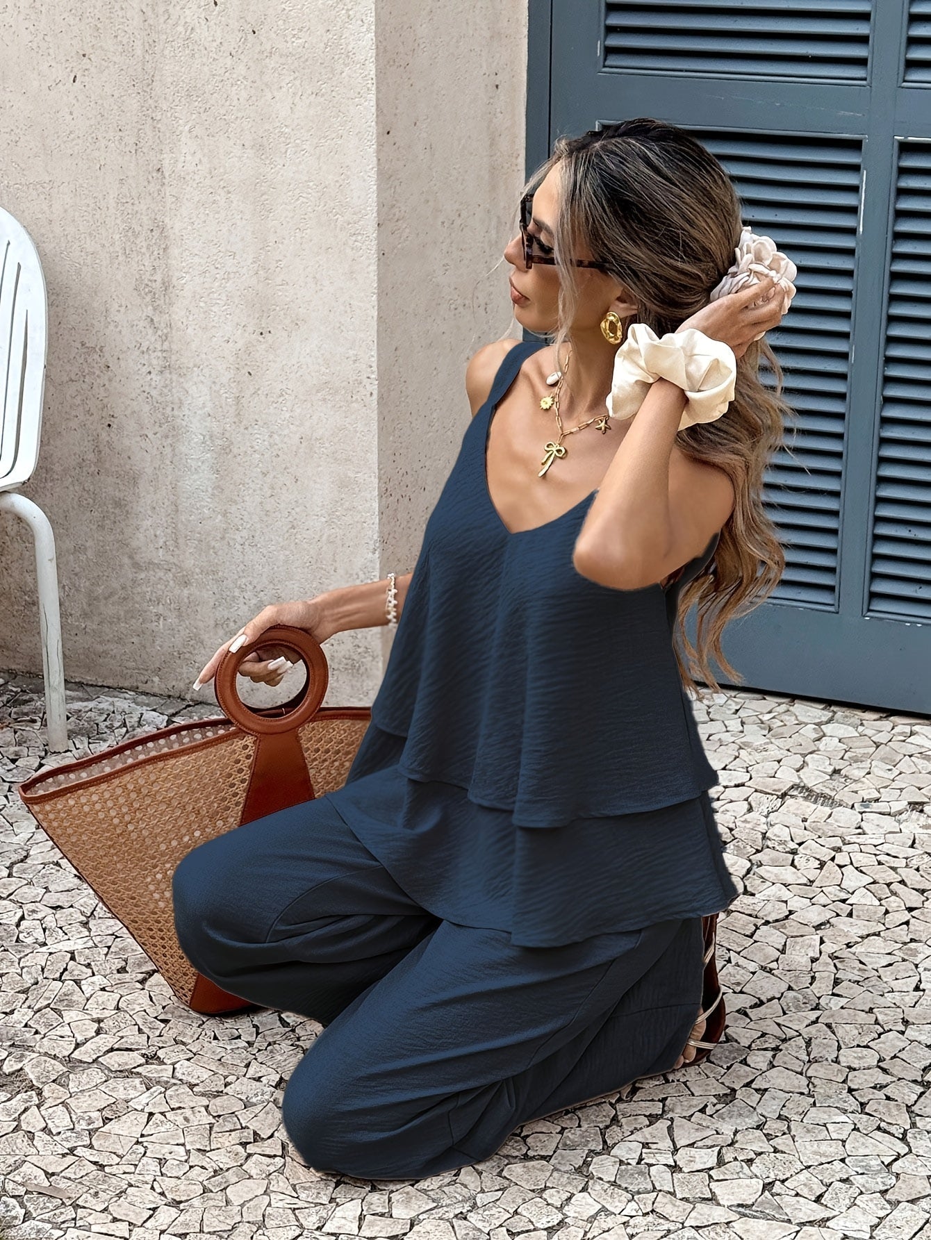Women's Lightweight Two-Piece Summer Set | Elegant Coordinated Vacation Co-Ord