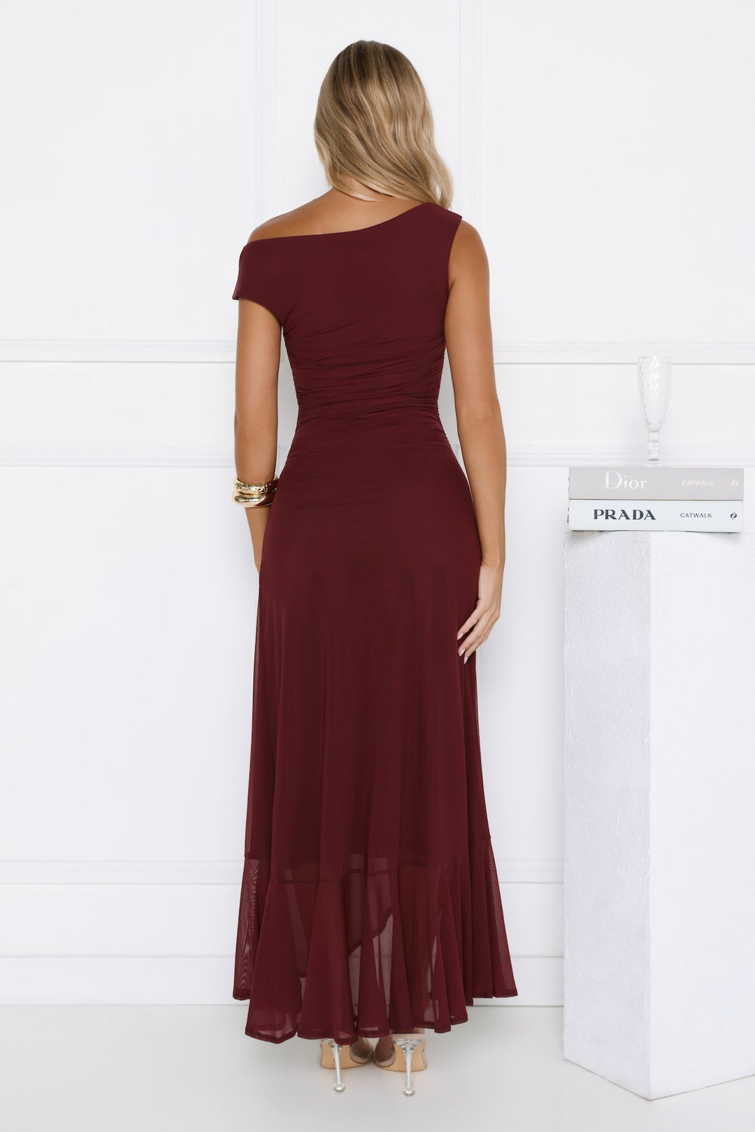 Verona Midi Dress Wine
