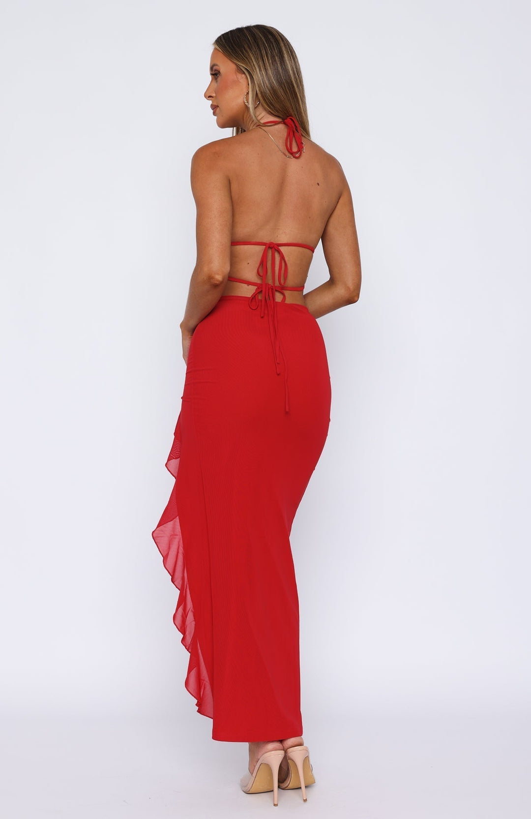 Cherry Flame Maxi Dress