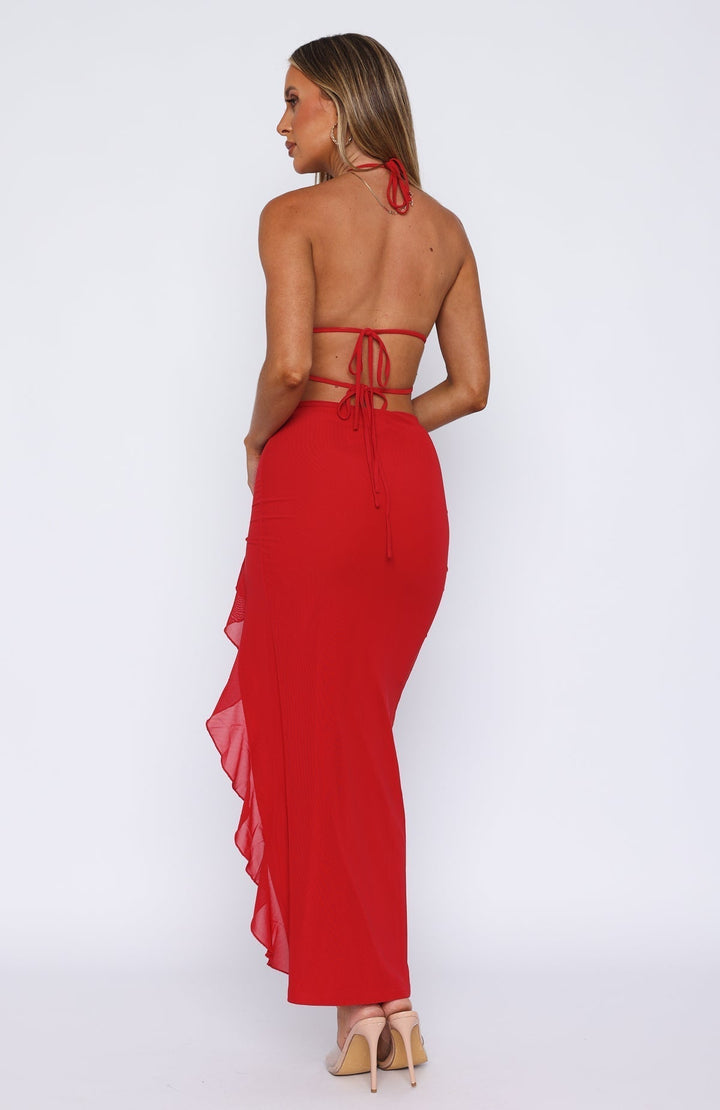 Cherry Flame Maxi Dress