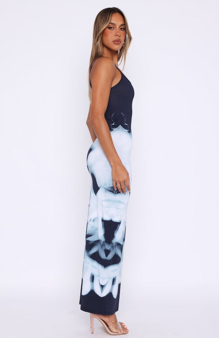 Shadow Bloom Maxi Dress