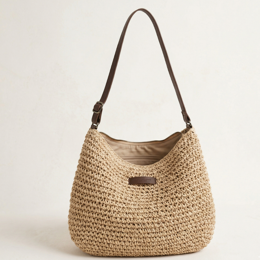 Kathy | Women's Woven Straw Summer Shoulder Bag