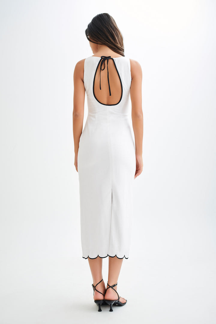 Sofiane Linen Midi Dress