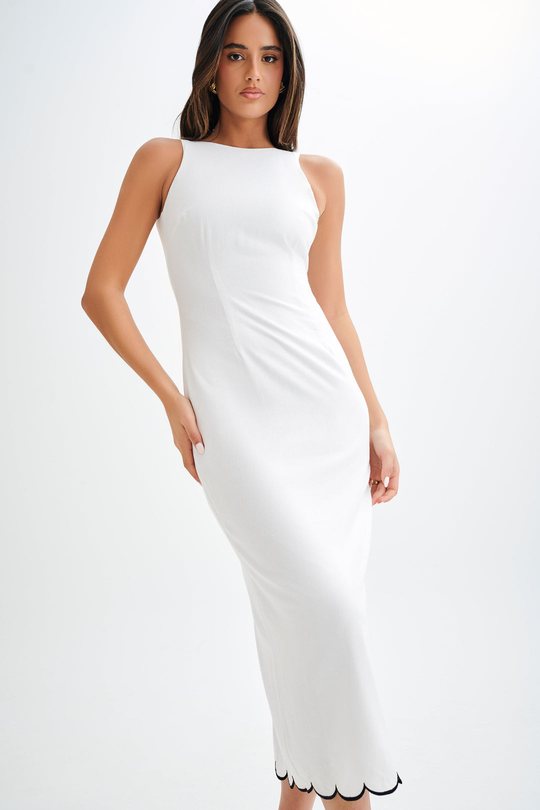 Sofiane Linen Midi Dress