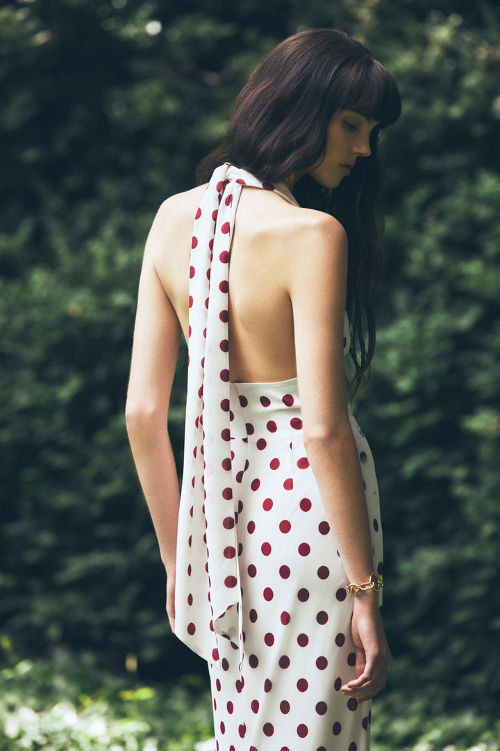 Nadine Polka Maxi Dress