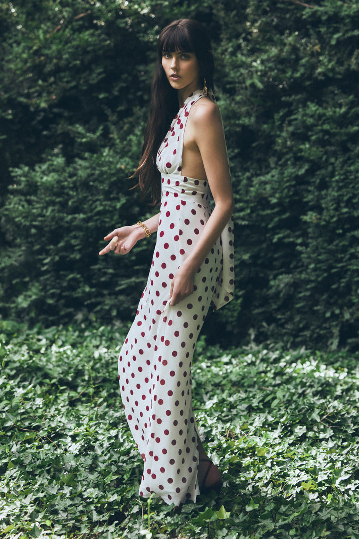 Nadine Polka Maxi Dress
