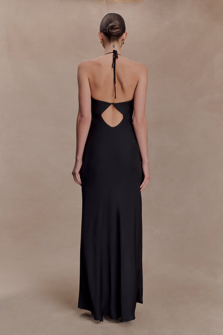 Lydia Satin Maxi Dress
