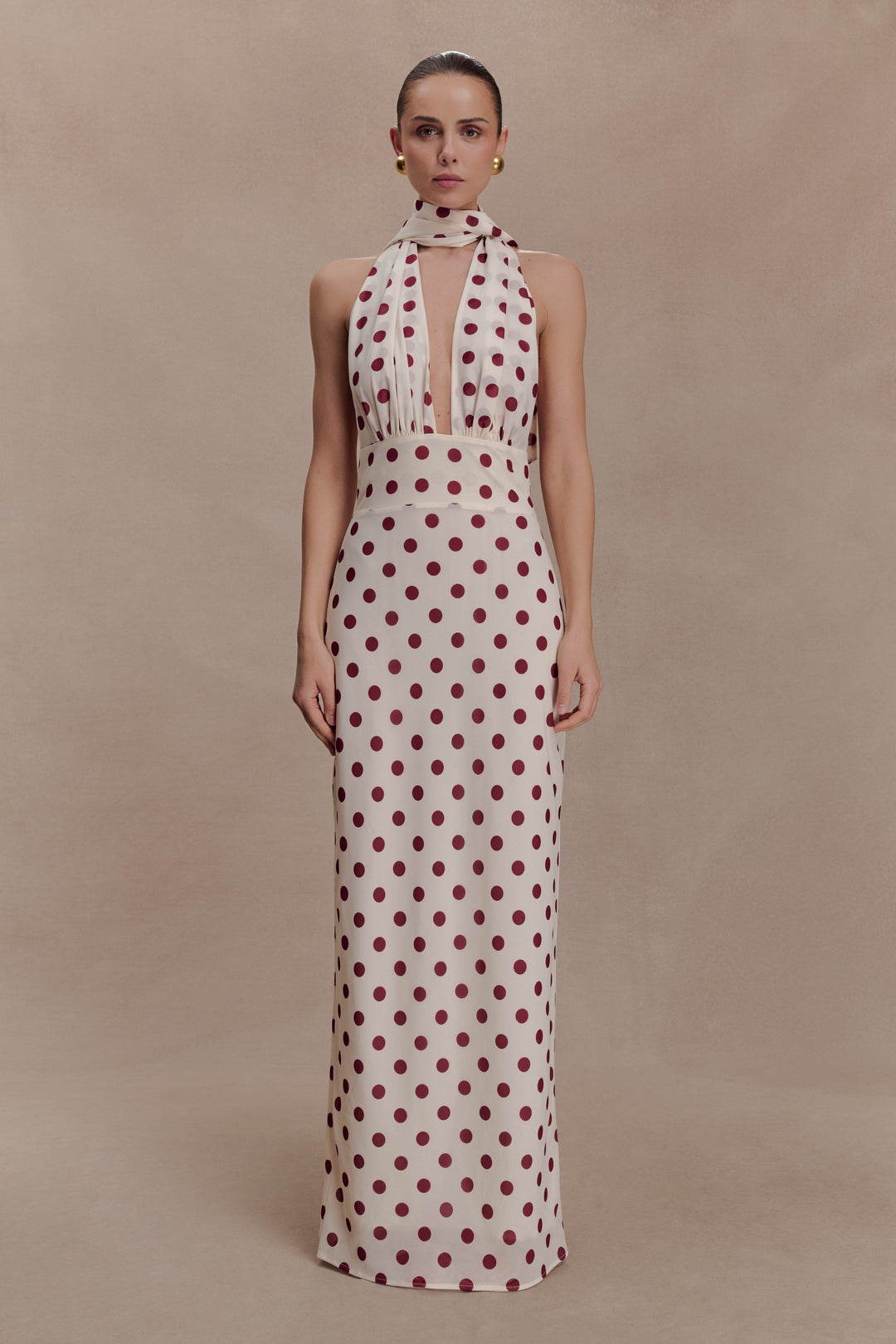 Nadine Polka Maxi Dress