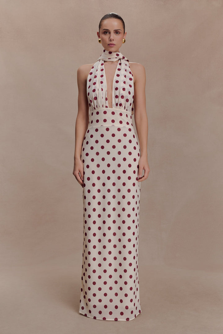 Nadine Polka Maxi Dress