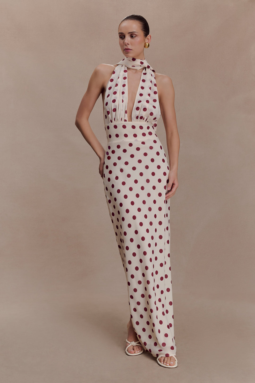 Nadine Polka Maxi Dress