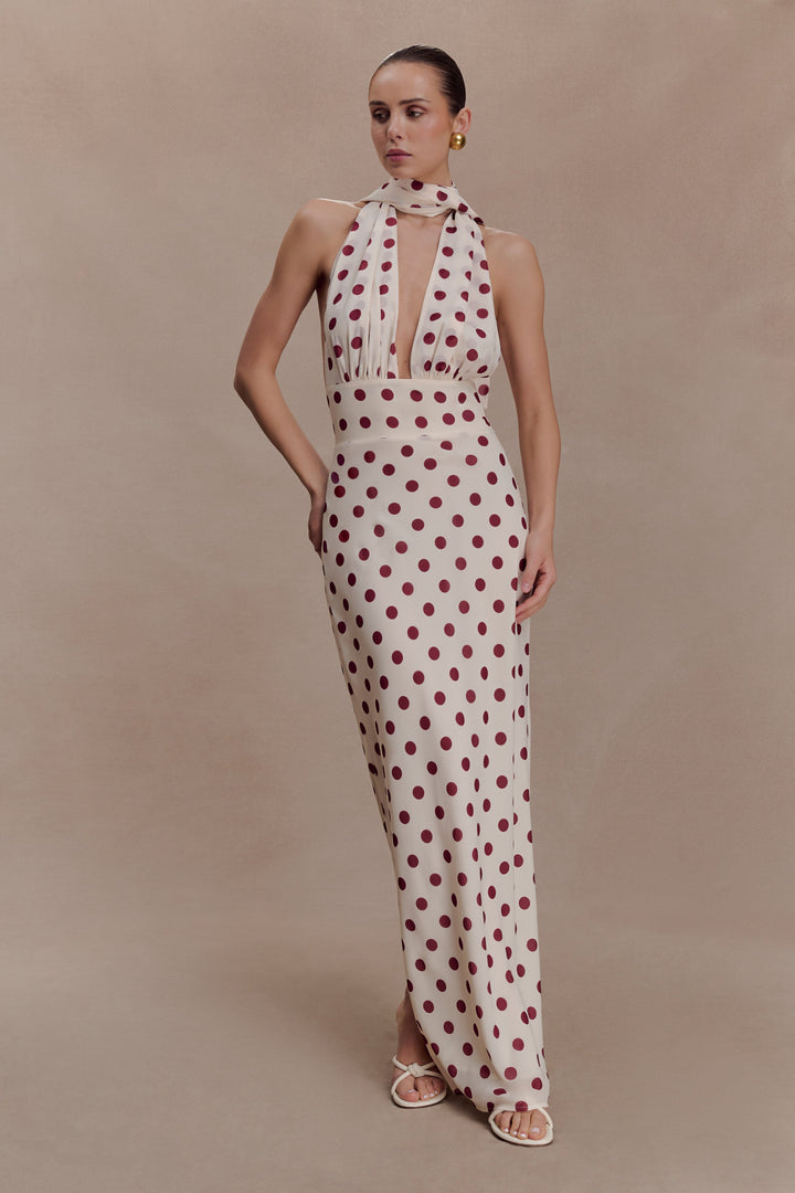 Nadine Polka Maxi Dress