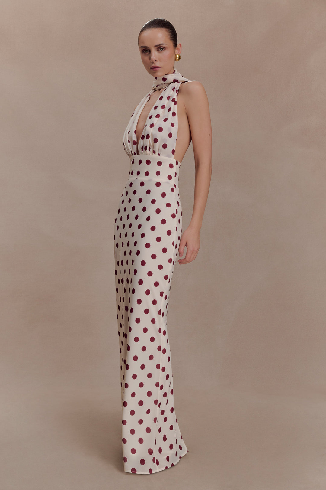 Nadine Polka Maxi Dress
