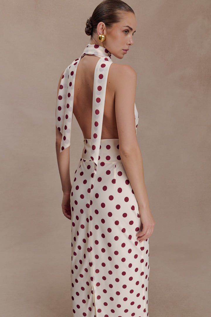Nadine Polka Maxi Dress