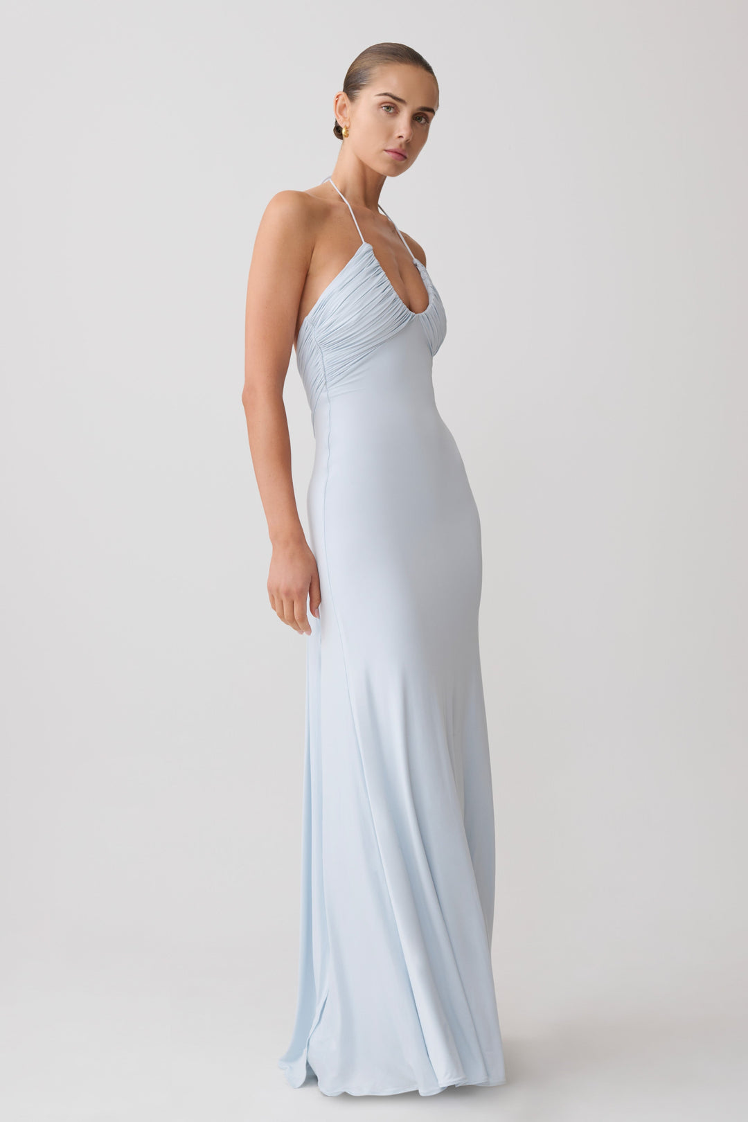 Maely Gathered Maxi Dress