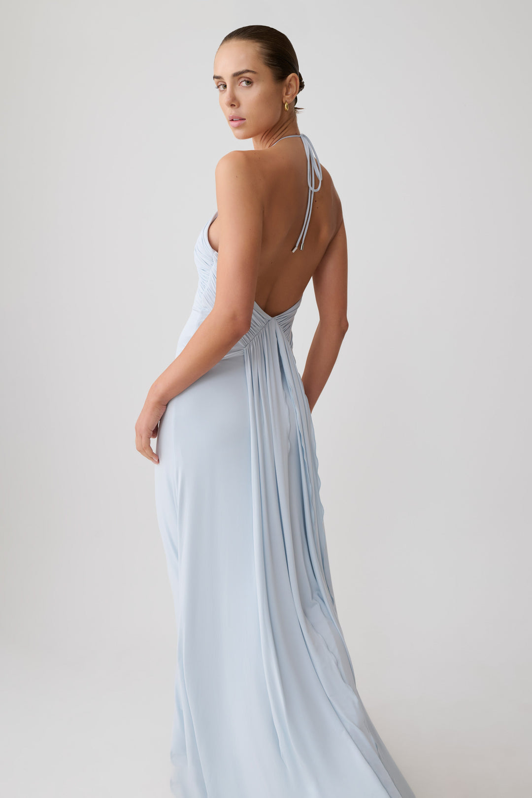 Maely Gathered Maxi Dress