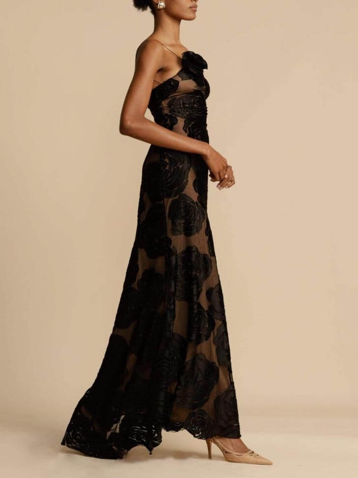 Women's Floral Print Maxi Dress | Elegant Wedding Guest Summer Gown