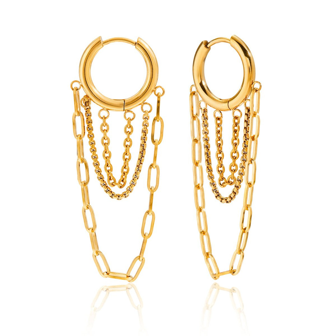 Serafina Drape Earrings | 18K Gold