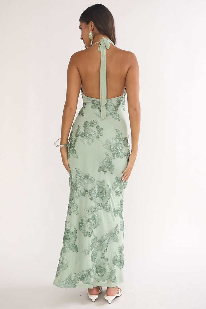 Kirralée Embellished Maxi Dress Aqua