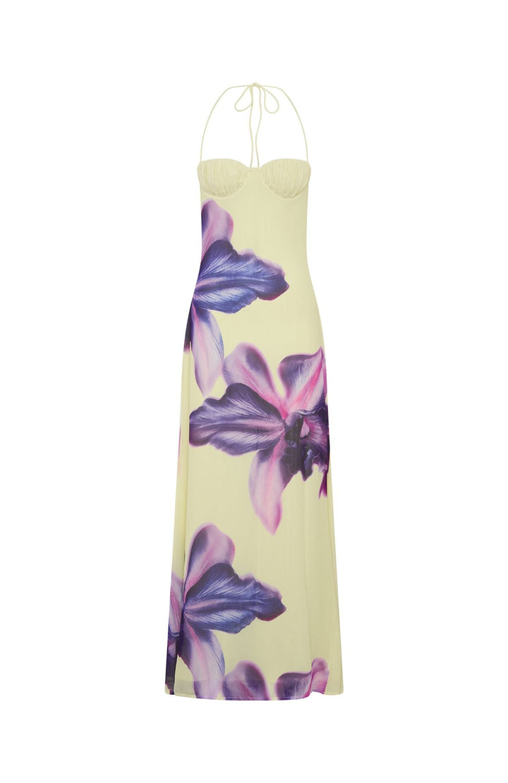 Amethyst Petal Maxi Dress