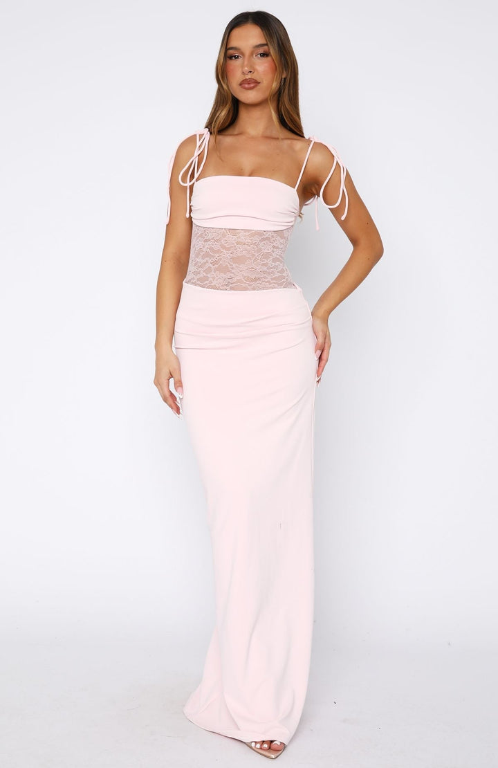 Blush Petal Maxi Dress