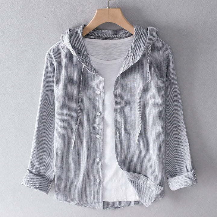 Duttini | Striped Hooded Shirt