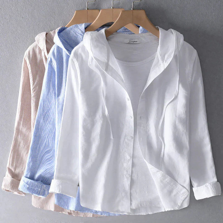 Duttini | Striped Hooded Shirt