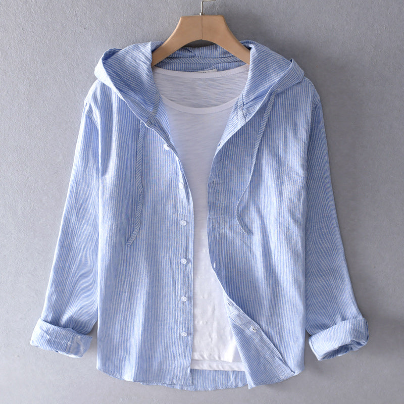 Duttini | Striped Hooded Shirt