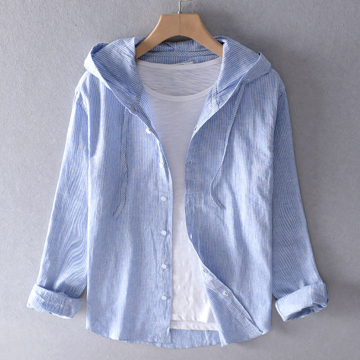 Duttini | Striped Hooded Shirt
