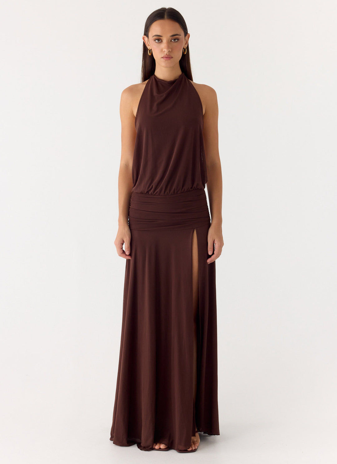 All This Aura Maxi Dress Chocolate