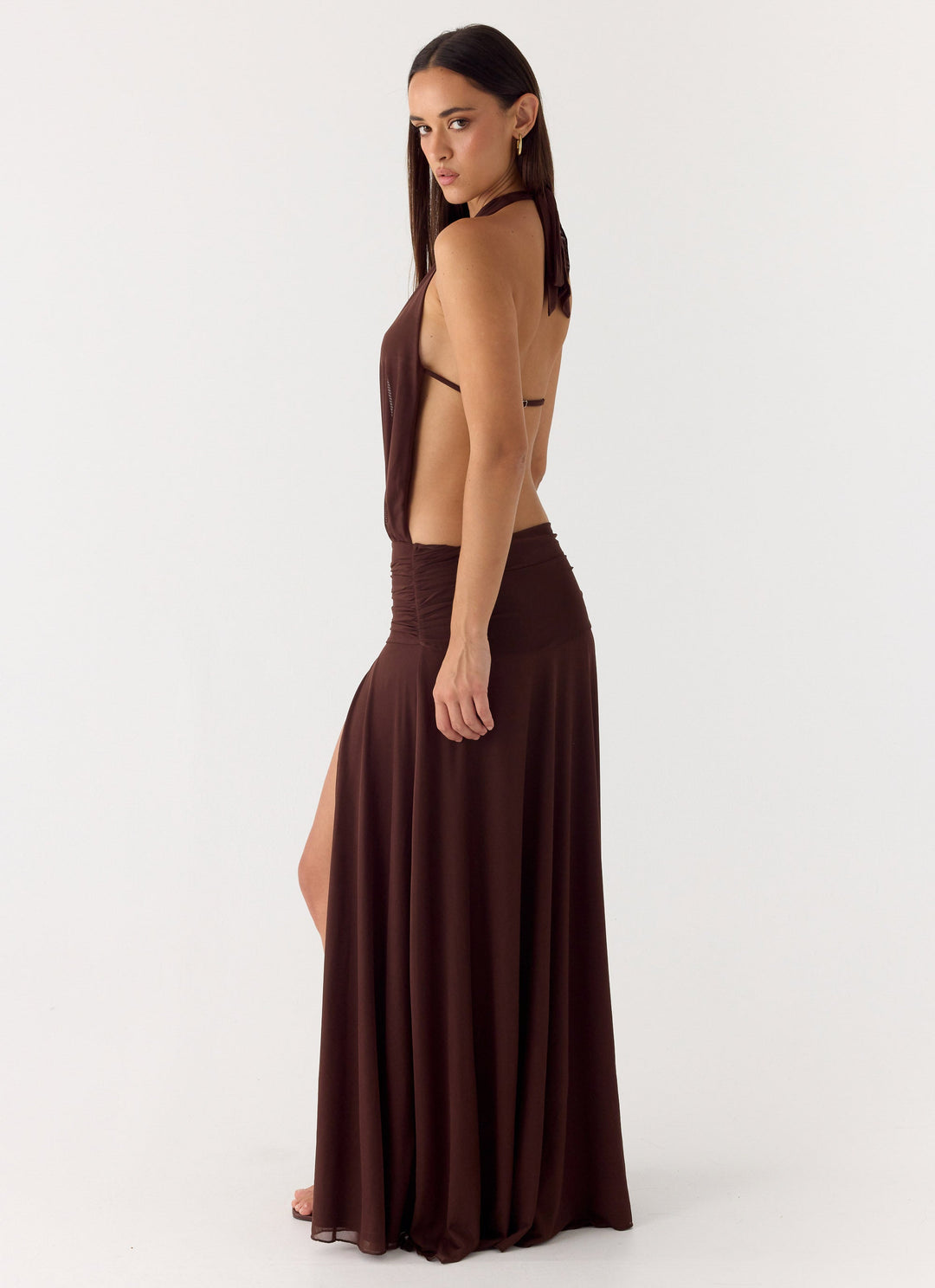 All This Aura Maxi Dress Chocolate
