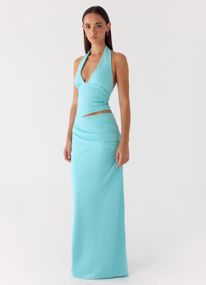 Almost Love Maxi Dress Aqua