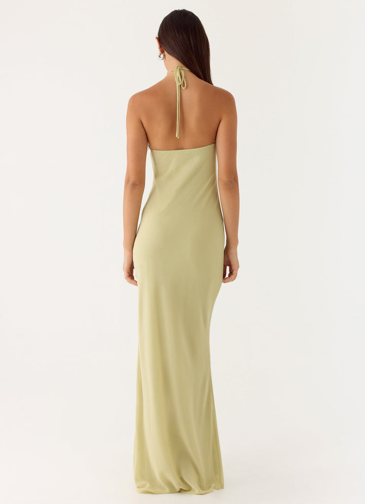 Anouk Halter Maxi Dress Sage