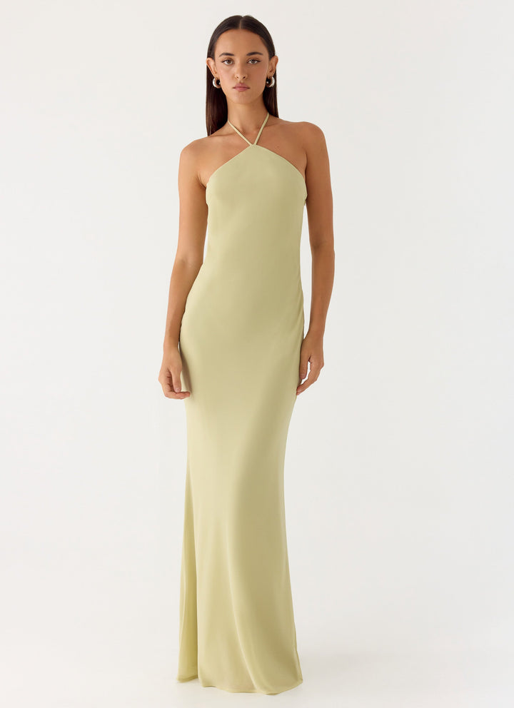 Anouk Halter Maxi Dress Sage