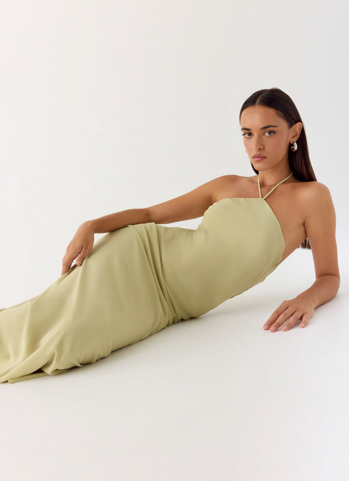 Anouk Halter Maxi Dress Sage