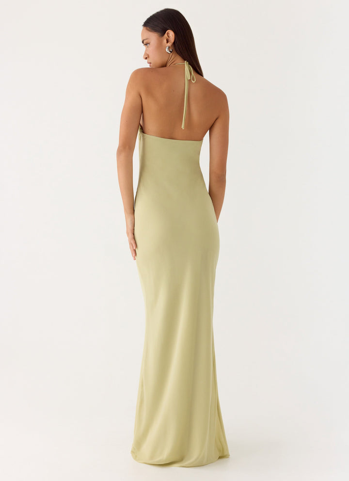 Anouk Halter Maxi Dress Sage