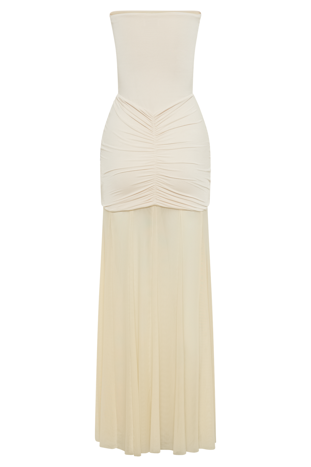 Caspian Off Shoulder Mesh Maxi Dress