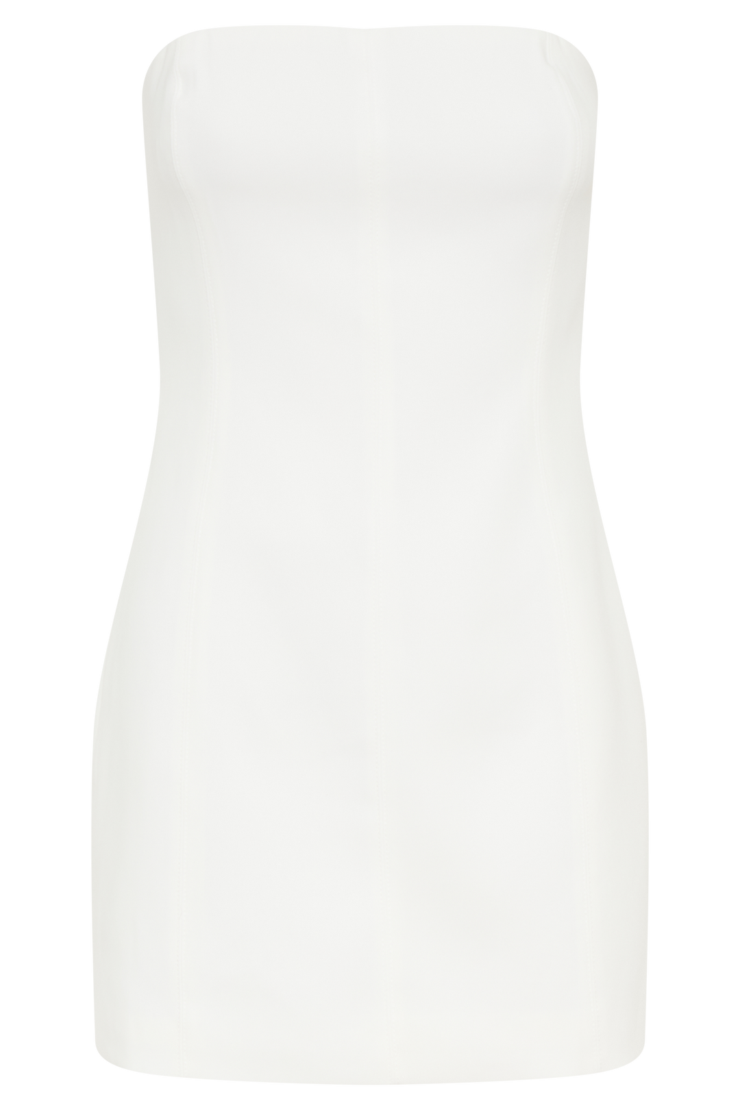 Maci White Crepe Mini Dress