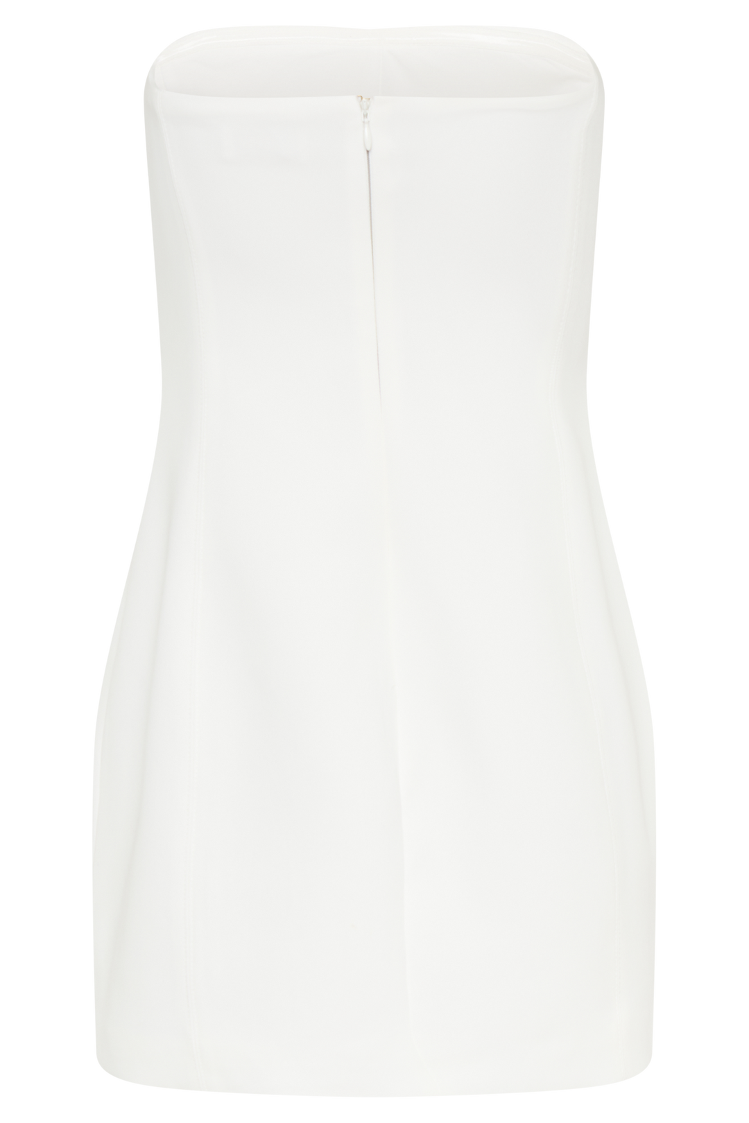 Maci White Crepe Mini Dress