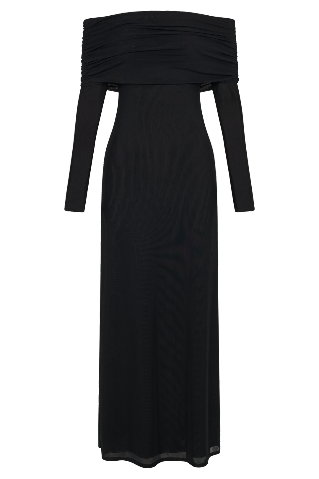 Josie Off Shoulder Mesh Maxi Dress