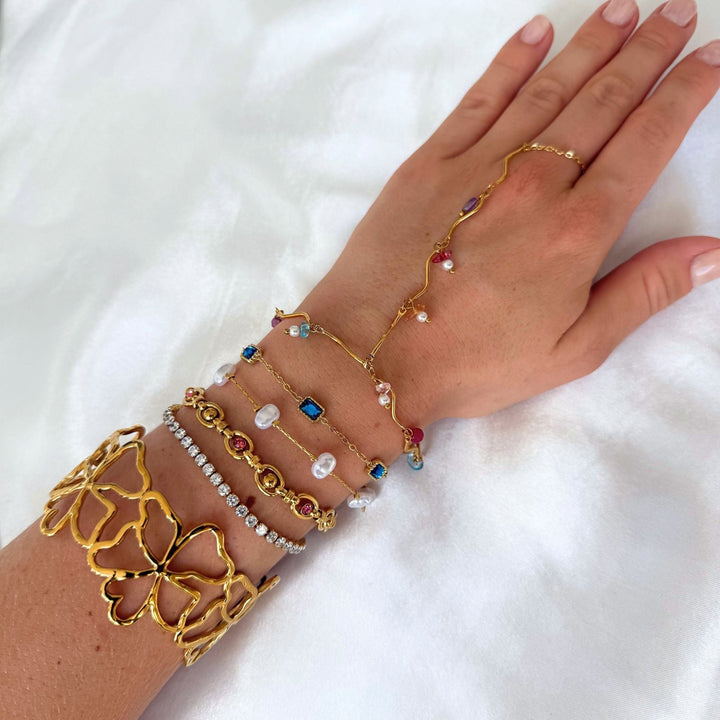 Nuvia Pearl Bracelet | 18K Gold